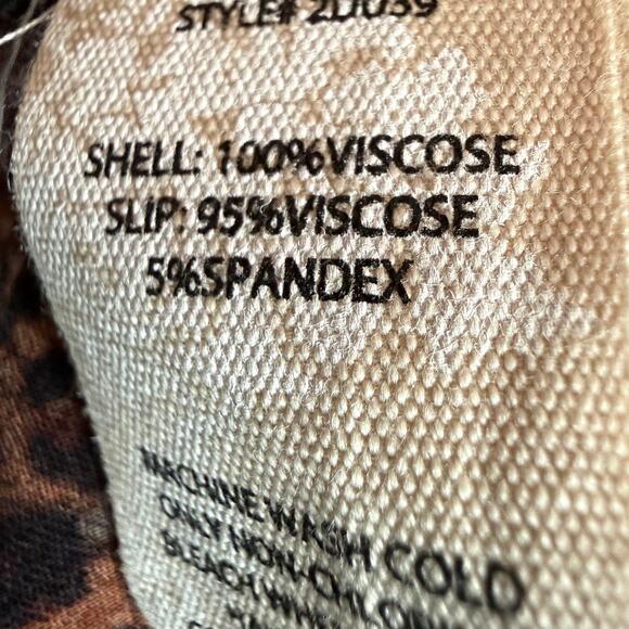 Soft Surrounding NEW Lawton Shirt Dress Leopard Print Button Front Size XL - Picture 15 of 15